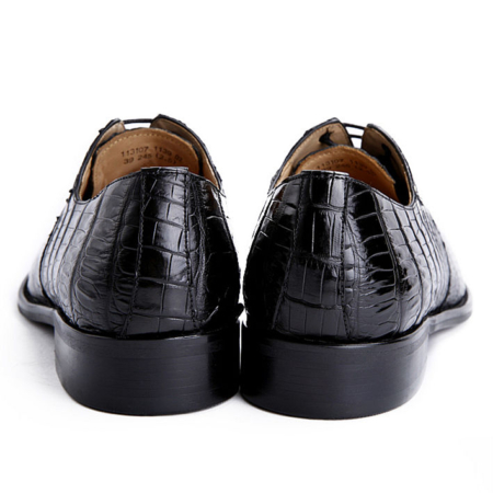 Alligator Shoes for Men, Mens Genuine Alligator Skin Shoes-Heel