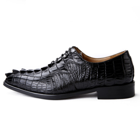 Alligator Shoes for Men, Mens Genuine Alligator Skin Shoes-Side