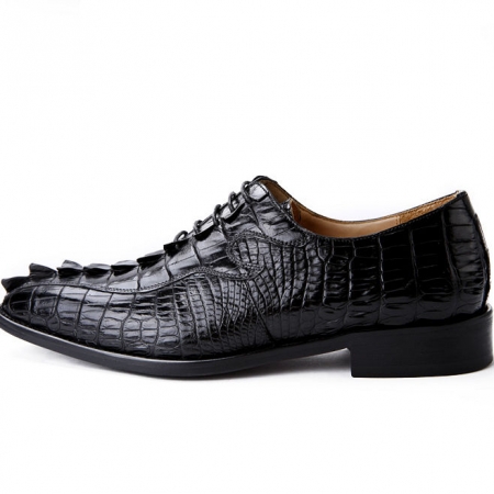 Alligator Shoes for Men, Mens Genuine Alligator Skin Shoes-Side