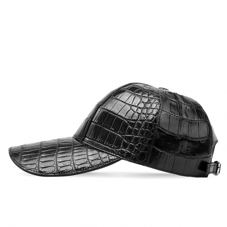 Alligator Skin Hat Baseball Cap-Black