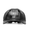 Alligator Skin Hat Baseball Cap-Black-Front