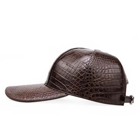 Alligator Skin Hat Baseball Cap-Brown