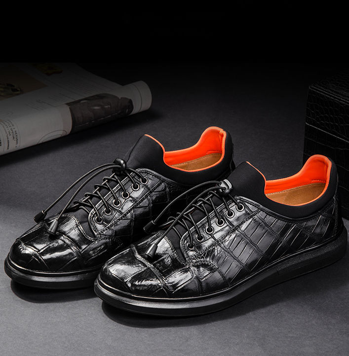 Fashion Alligator Sneaker, Luxury Alligator Sneaker for Men