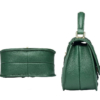 Chic and Stylish Crocodile Handbag, Crocodile Purse-Side-Bottom
