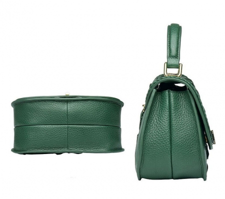 Chic and Stylish Crocodile Handbag, Crocodile Purse-Side-Bottom