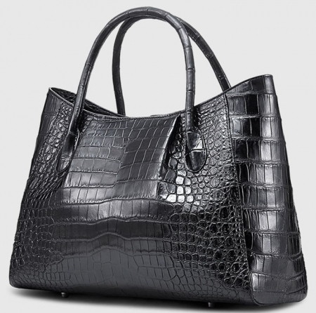 Classic Alligator Skin Tote Shoulder Handbag