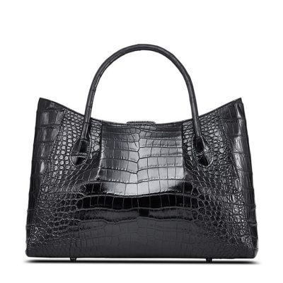Classic Alligator Skin Tote Shoulder Handbag Shopping Travel Carry on Purse Bag