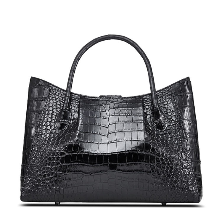 Classic Alligator Skin Tote Shoulder Handbag Shopping Travel Carry on Purse  Bag