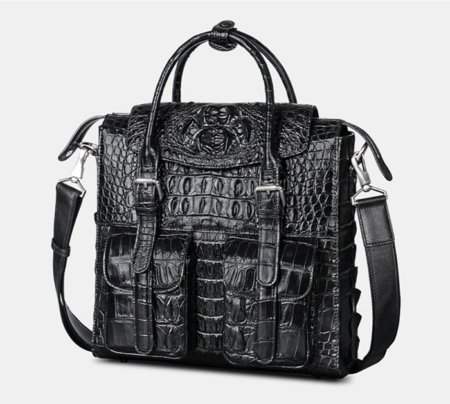 Crocodile Briefcase Shoulder Cross-body Laptop Business Bag