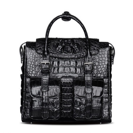 Crocodile Briefcase Shoulder Cross-body Laptop Business Bag for Men