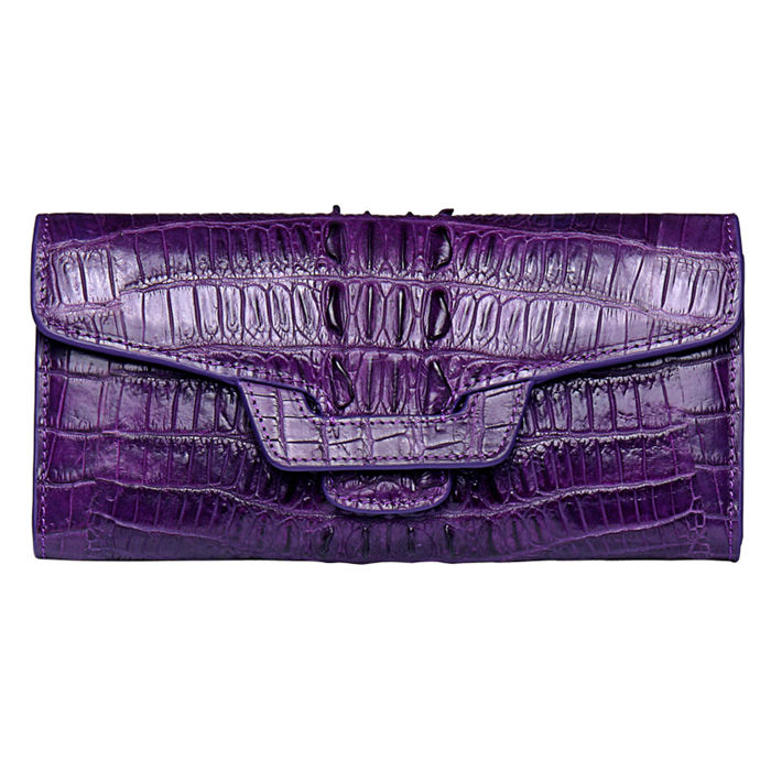 Women's Crocodile Wallet Purse