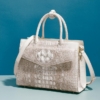 Crocodile Purse Top Handle Handbag Shoulder Bag for Women