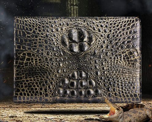 Crocodile Skin Padfolio Bag
