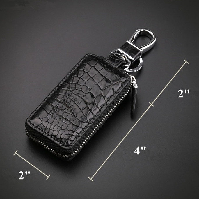 Crocodile Claw Leather Car Key Pouch Bag Case Wallet Holder Chain Key Wallet  - Everweek