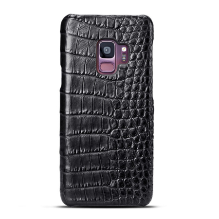 Galaxy S9 Crocodile Belly Skin Case - Black