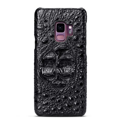 Galaxy S9 Crocodile Head Skin Case - Black