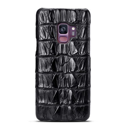 Galaxy S9 Crocodile Tail Skin Case - Black