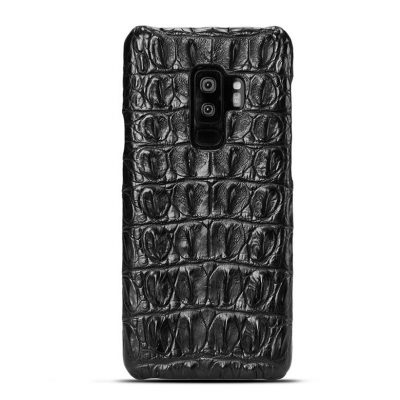 Galaxy S9+ Plus Crocodile Back Skin Case - Black