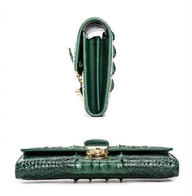 Gorgeous Crocodile Clutch Wallet - Luxury Party Evening Bag - Pu Patent Leather