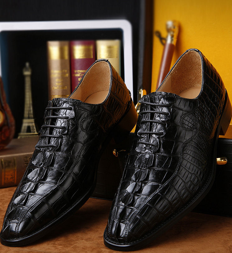 Mens Genuine Alligator Skin Shoes