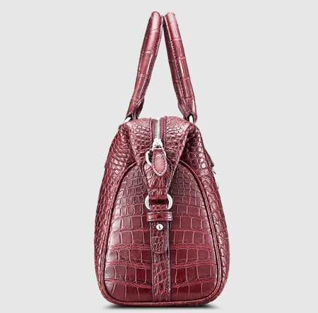 Women Casual Alligator Handbag, Fashion Top Handle Bag Cross body Shoulder Bag-Side
