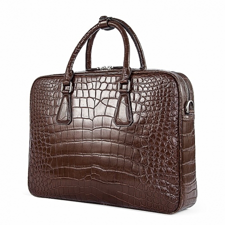 Alligator Business Bag, Alligator Leather Briefcase-Micro-Side