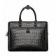 Alligator Leather Briefcase Messenger Bag Attache Case