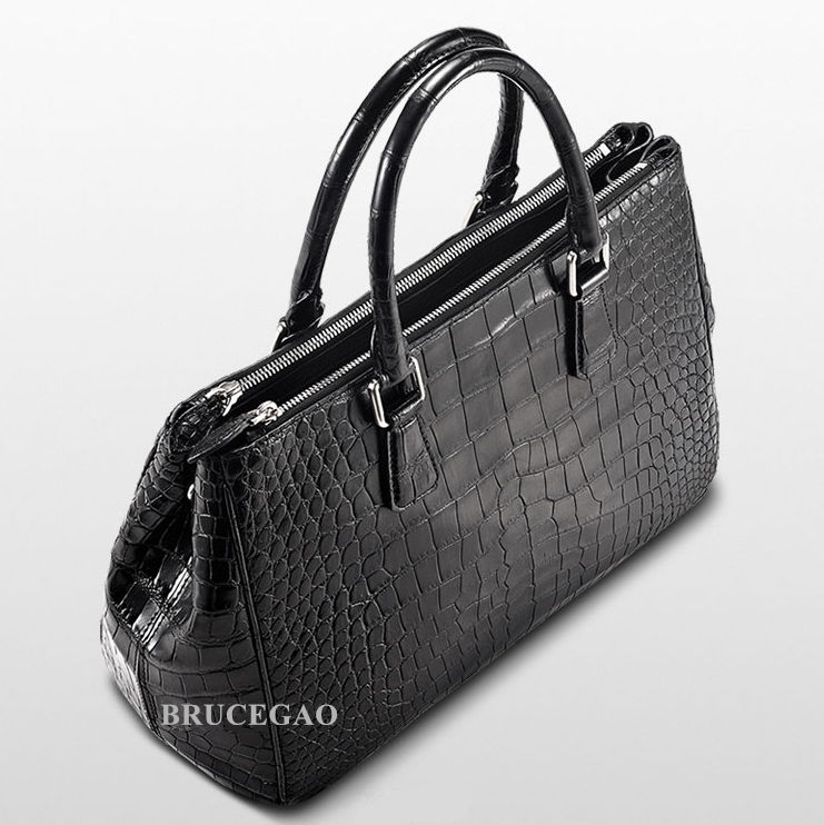 Alligator Leather Handbag Tote Shoulder Bag