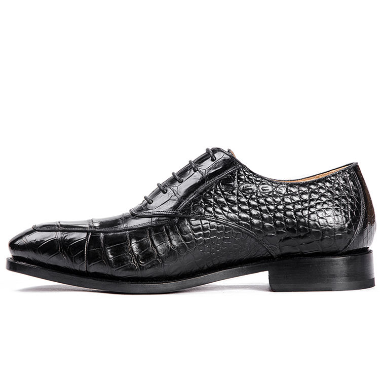 Business Alligator Leather Shoes for Men Genuine Alligator Leather Lace ...