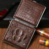 Cigarette Crocodile Alligator Leather Case - 1