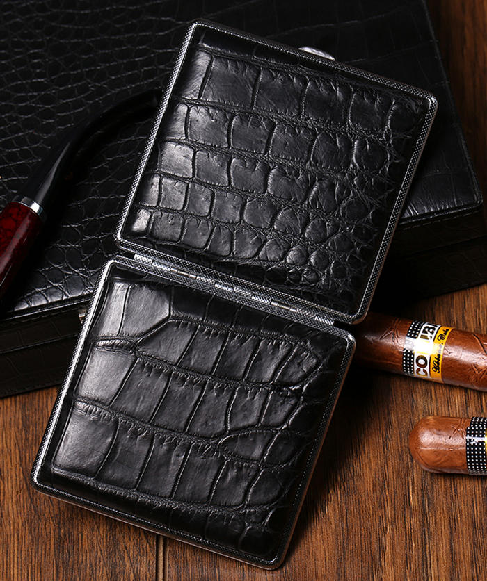 Crocodile Cigarette Case, Alligator Cigarette Case