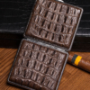 Cigarette Crocodile Alligator Leather Case - 3