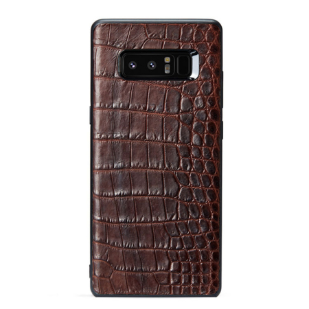 Crocodile Galaxy Note 9/8 Case, Alligator Galaxy Note 9/8 Case-Brown