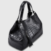 Designer Alligator Leather Shoulder Handbag Tote Top Handbag-Top