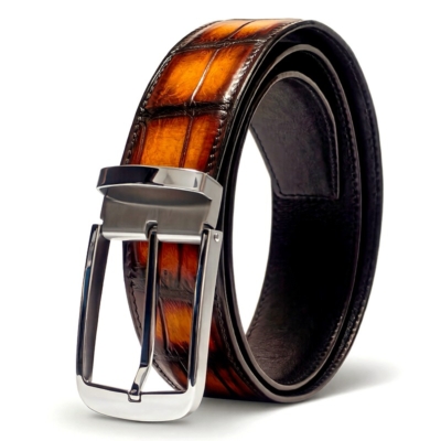 Designer Genuine Alligator Leather Belts