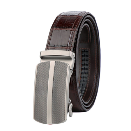 Reversible belt in burgundy leather and burgundy nubuck - Clint