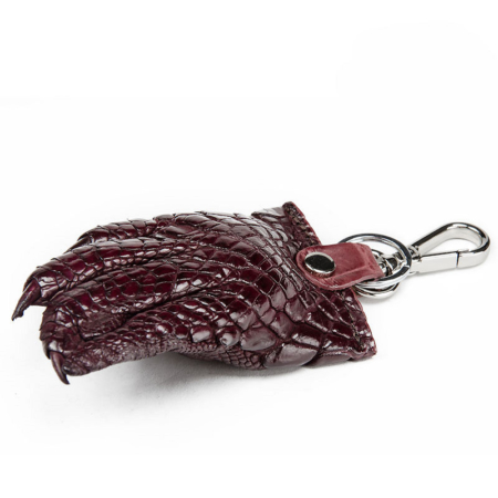 Genuine Crocodile Claw Keychain-Brown