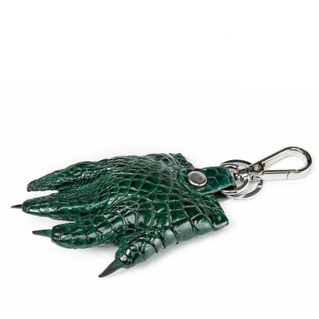 Genuine Crocodile Claw Keychain-Green