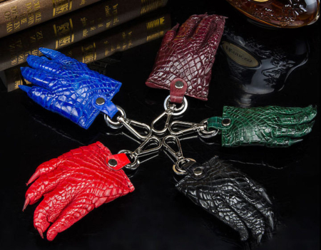 Genuine Crocodile Claw Keychain Luxury Car Keychain with Key Ring Key Holder for Men