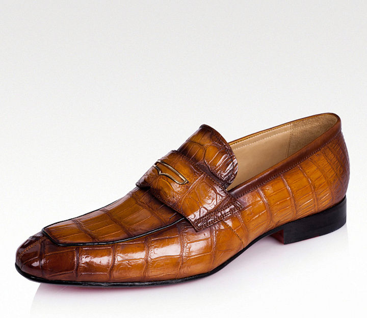 Mens Donkerrode Alligator Textuur Loafers Faux Leather Slip On Shoes Smart Casual Schoenen Herenschoenen Loafers & Instappers 