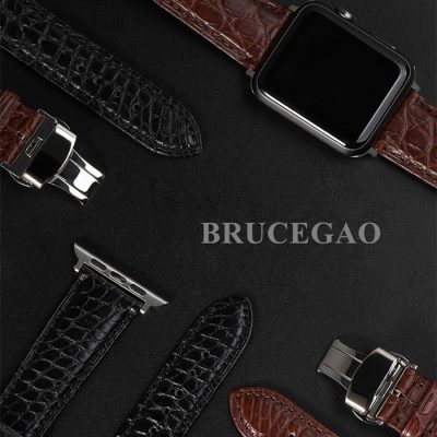 Mens Alligator & Crocodile Apple Watch Band 32mm, 42mm, Bands