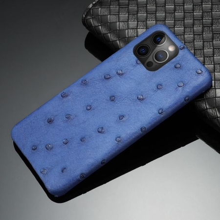 Ostrich iPhone 13 Pro Max, 13 Pro, 13 Case-Blue