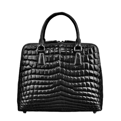Alligator Handbags Alligator Evening Bags-Black
