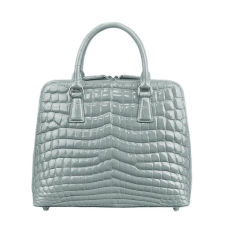 Alligator Handbags Alligator Evening Bags-Gray