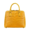 Alligator Handbags Alligator Evening Bags-Yellow