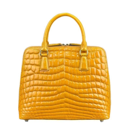 Alligator Handbags Alligator Evening Bags-Yellow