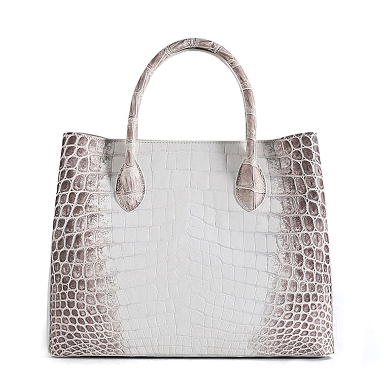 The Queen, Crocodile Leather Handbag Tote