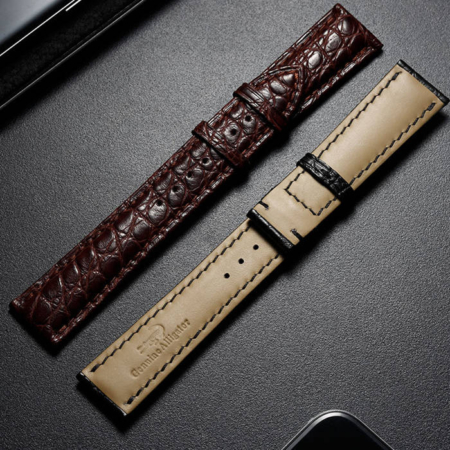 Alligator Leather Bands Straps for iWatch - Details