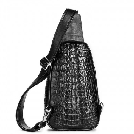 Casual Sling Bag, Chest Pack Crossbody Shoulder Bag-Black-Back