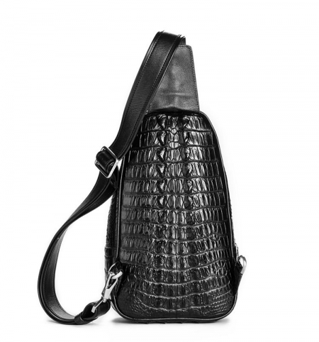 Casual Sling Bag, Chest Pack Crossbody Shoulder Bag-Black-Back